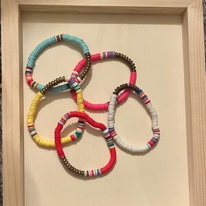 Colorful Beaded Bracelets Set